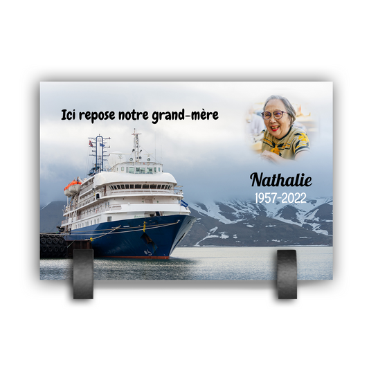 Plaque Funéraire Bateau