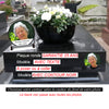 Médaillon photo funéraire avec contour noir | lesplaquesdespetitsanges.com
